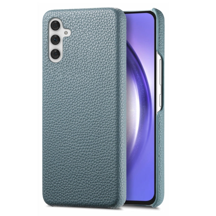 Étui de téléphone arrière en cuir Litchi Oil Edge