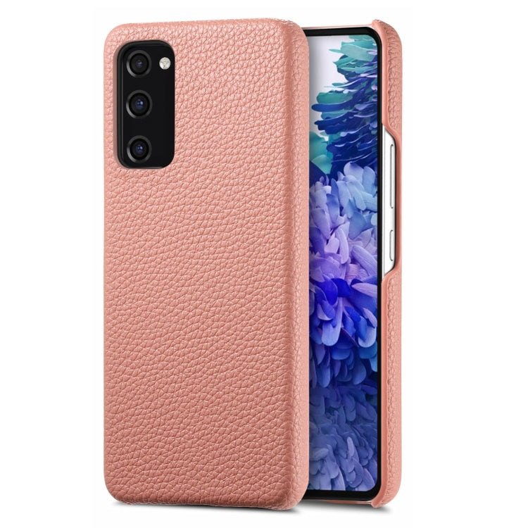 Étui de téléphone arrière en cuir Litchi Oil Edge