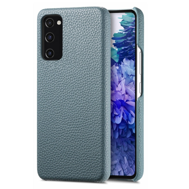 Étui de téléphone arrière en cuir Litchi Oil Edge