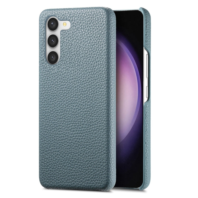 Étui de téléphone arrière en cuir Litchi Oil Edge