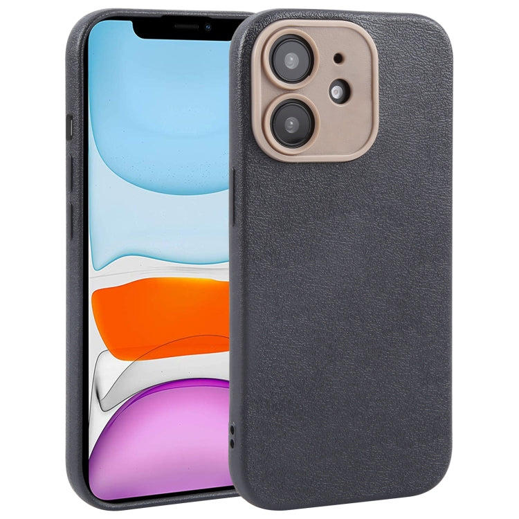 Pour iPhone Étui de téléphone en similicuir uni avec coque arrière, Series 1