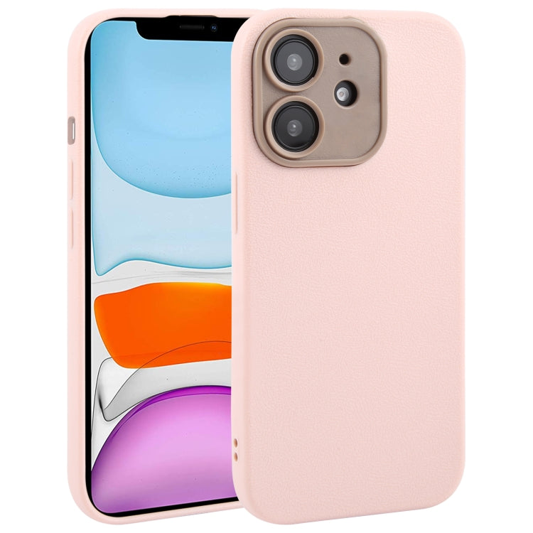 Pour iPhone Étui de téléphone en similicuir uni avec coque arrière, Series 1