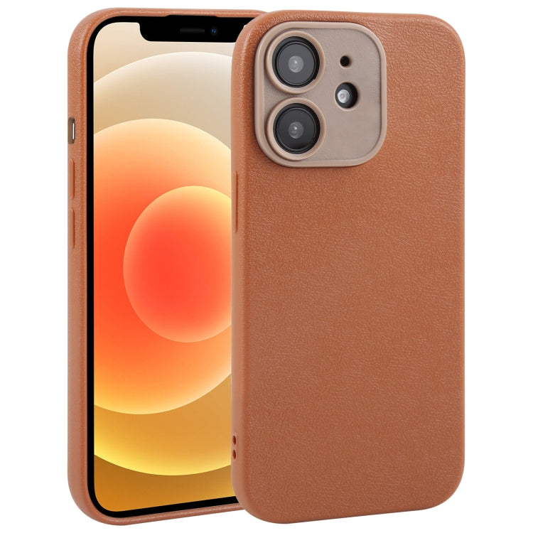 Pour iPhone Étui de téléphone en similicuir uni avec coque arrière, Series 1