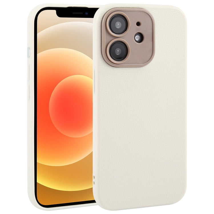 Pour iPhone Étui de téléphone en similicuir uni avec coque arrière, Series 1