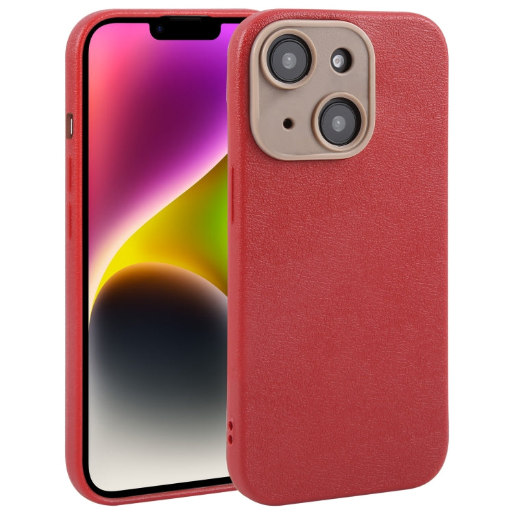 Pour iPhone Étui de téléphone en similicuir uni avec coque arrière, Series 3