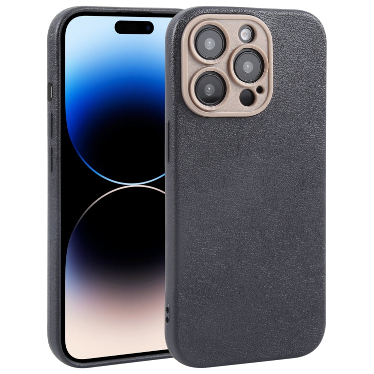 Pour iPhone Étui de téléphone en similicuir uni avec coque arrière, Series 3