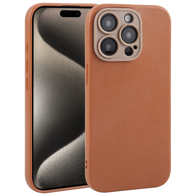 Pour iPhone Étui de téléphone en similicuir uni avec coque arrière, Series 2