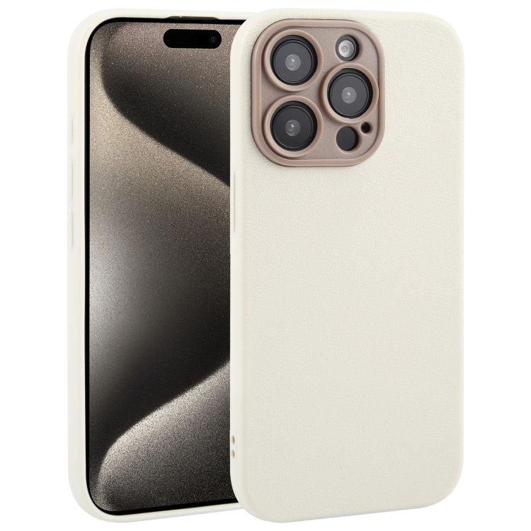 Pour iPhone Étui de téléphone en similicuir uni avec coque arrière, Series 2