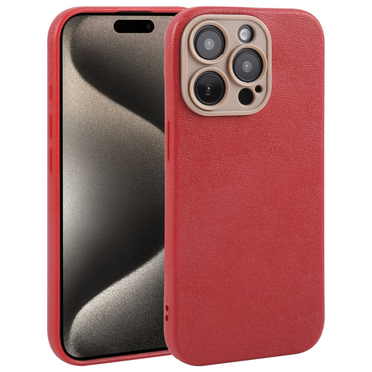 Pour iPhone Étui de téléphone en similicuir uni avec coque arrière, Series 2