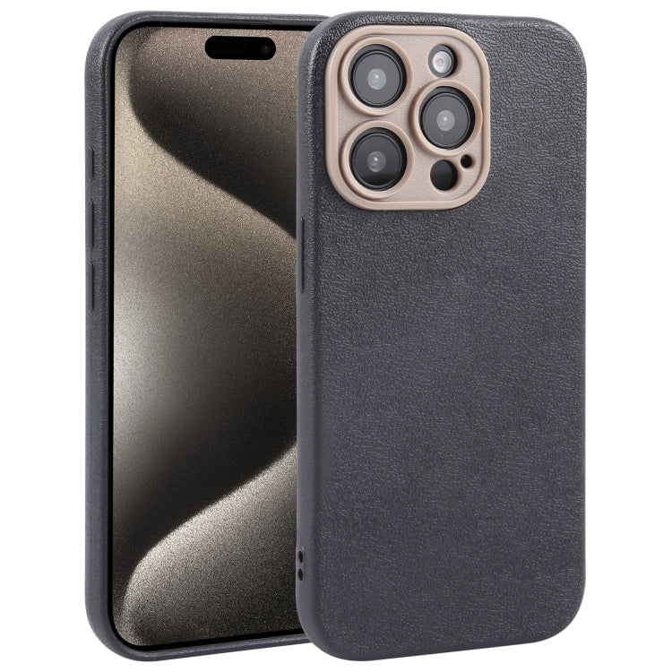 Pour iPhone Étui de téléphone en similicuir uni avec coque arrière, Series 3