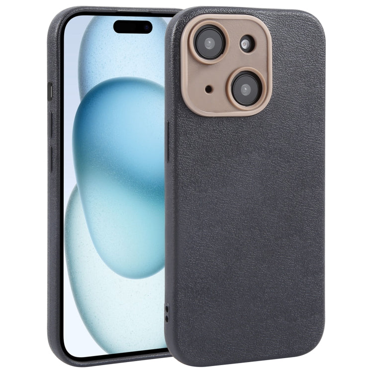 Pour iPhone Étui de téléphone en similicuir uni avec coque arrière, Series 3