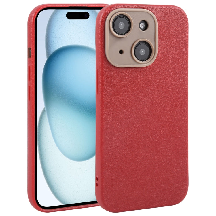 Pour iPhone Étui de téléphone en similicuir uni avec coque arrière, Series 3