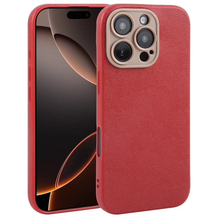 Étui de téléphone en similicuir uni avec coque arrière, For iPhone 16 Pro Max, For iPhone 16 Pro