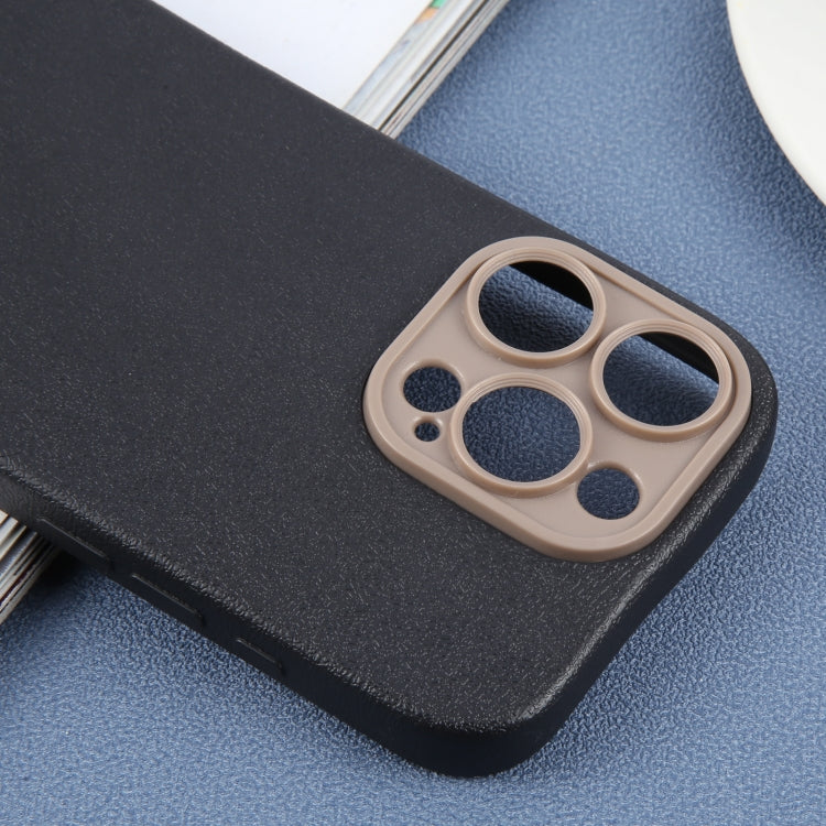 Étui de téléphone en similicuir uni avec coque arrière, For iPhone 16 Pro