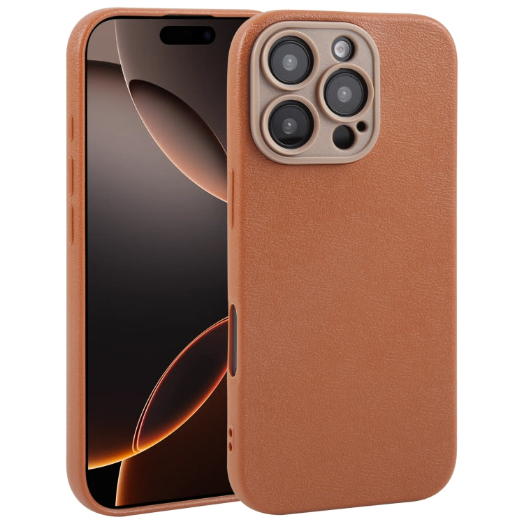 Pour iPhone Étui de téléphone en similicuir uni avec coque arrière, Series 4