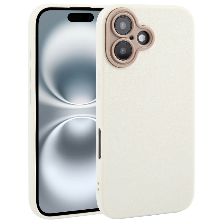 Pour iPhone Étui de téléphone en similicuir uni avec coque arrière, Series 1