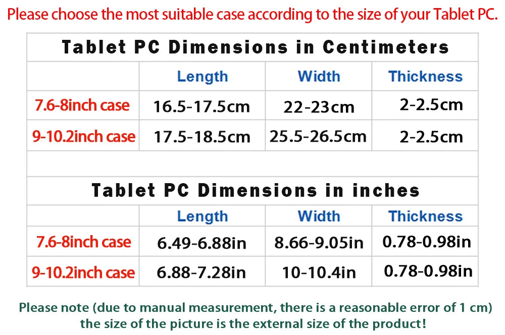 Étui universel rotatif à 360 degrés pour tablette de 7,9 à 10,2 pouces pour Samsung, iPad, Huawei Lenovo, Xiaomi...