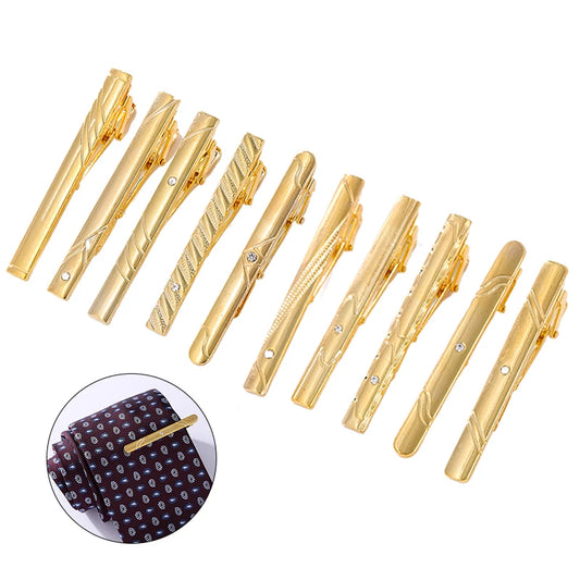 Pince à Cravate Dorée en Métal pour Homme | Élegance & Style