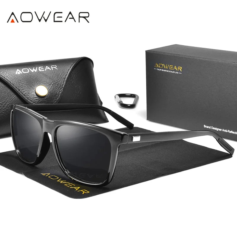 Lunettes de Vision Nocturne pour Conducteur – Anti-Éblouissement & Haute Définition – Protection UV pour Conduite de Nuit, Pluie et Brouillard