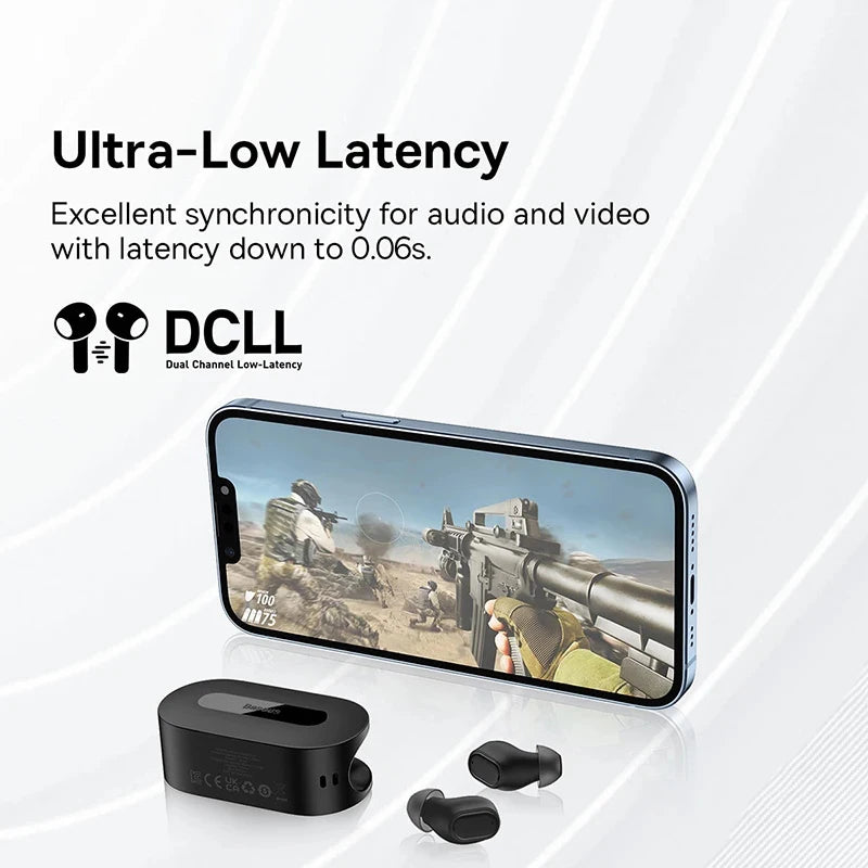 Baseus Bowie EZ10 écouteur sans fil Bluetooth 5.3 à Charge rapide, faible  latence de 0.06 '