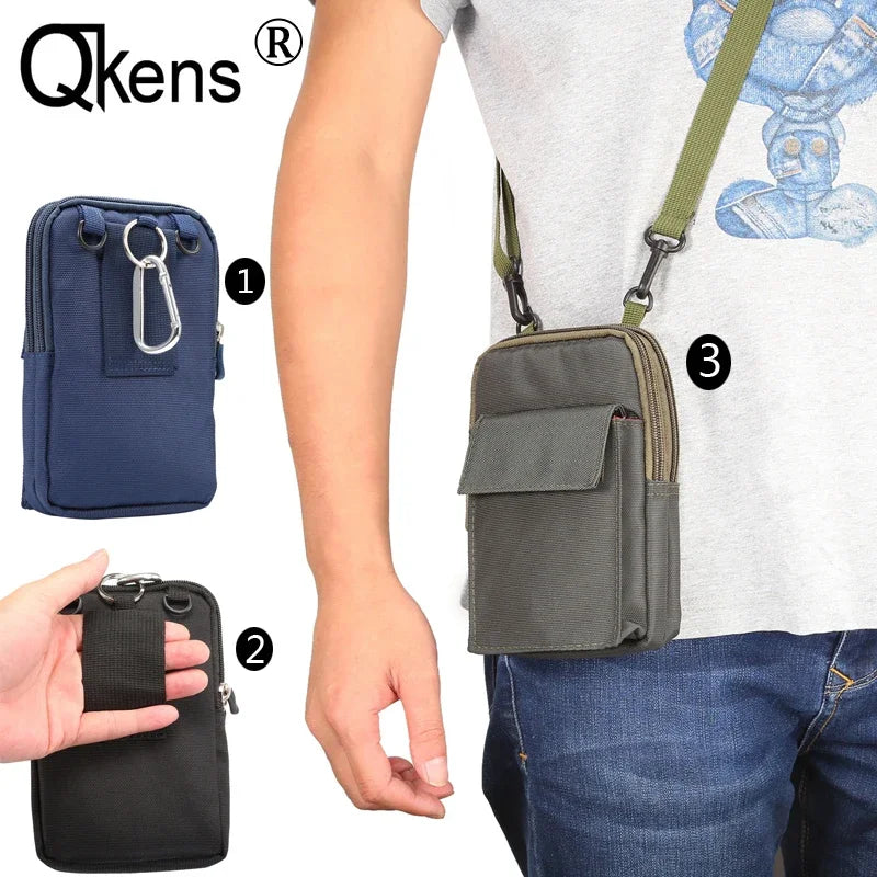 Sac à bandoulière décontracté avec clip et boucle pour ceinture