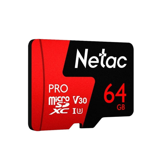 Netac P500 PRO 64GB U3 carte mémoire micro SDXC, haute vitesse de transfert