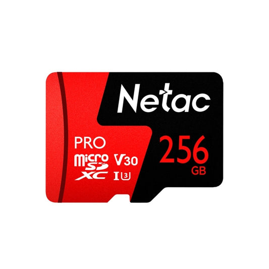 Netac P500 PRO 256GB U3 carte mémoire micro SDXC, haute vitesse de transfert