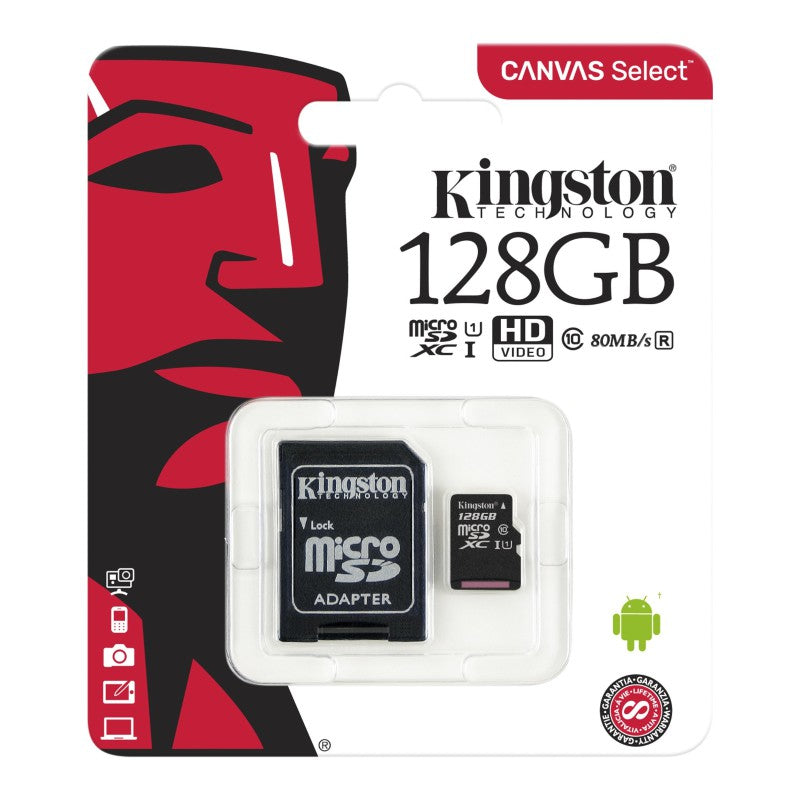 Carte microSDHC / microSDXC Kingston Canvas Select™