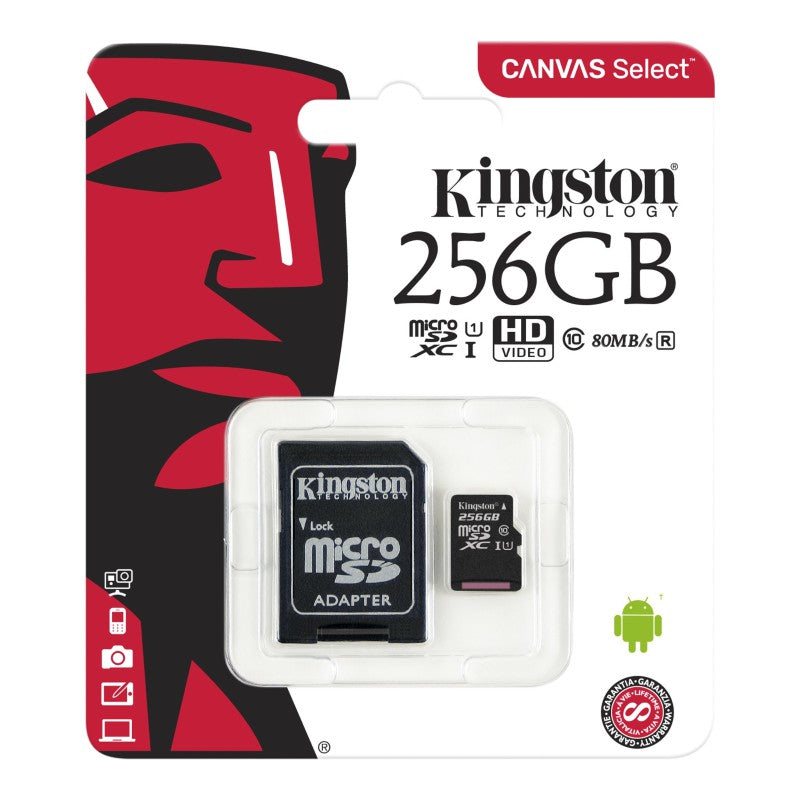 Carte microSDHC / microSDXC Kingston Canvas Select™