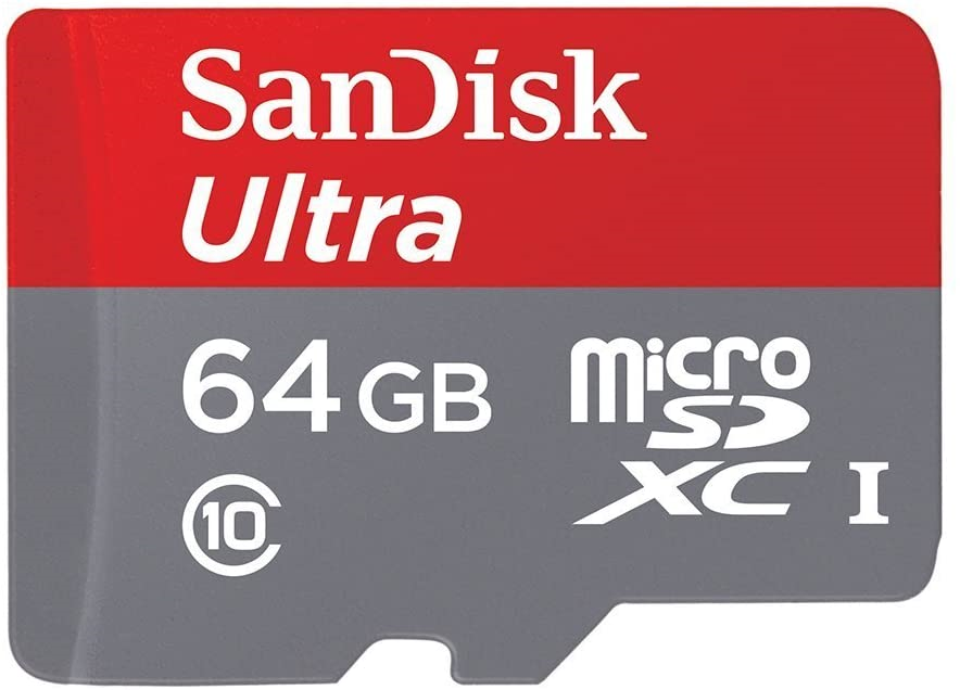 Sandisk Ultra Android carte mémoire microSDHC UHS-I 64Go classe 10 avec adaptateur - SDSQUNC-064G-GN6MA